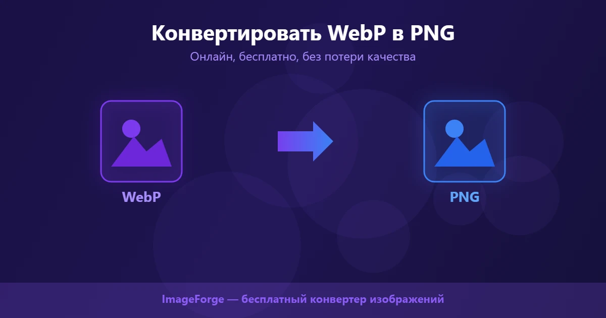 Imageforge Http Конвертировать WEBP в PNG Онлайн Бесплатно | ImageForge